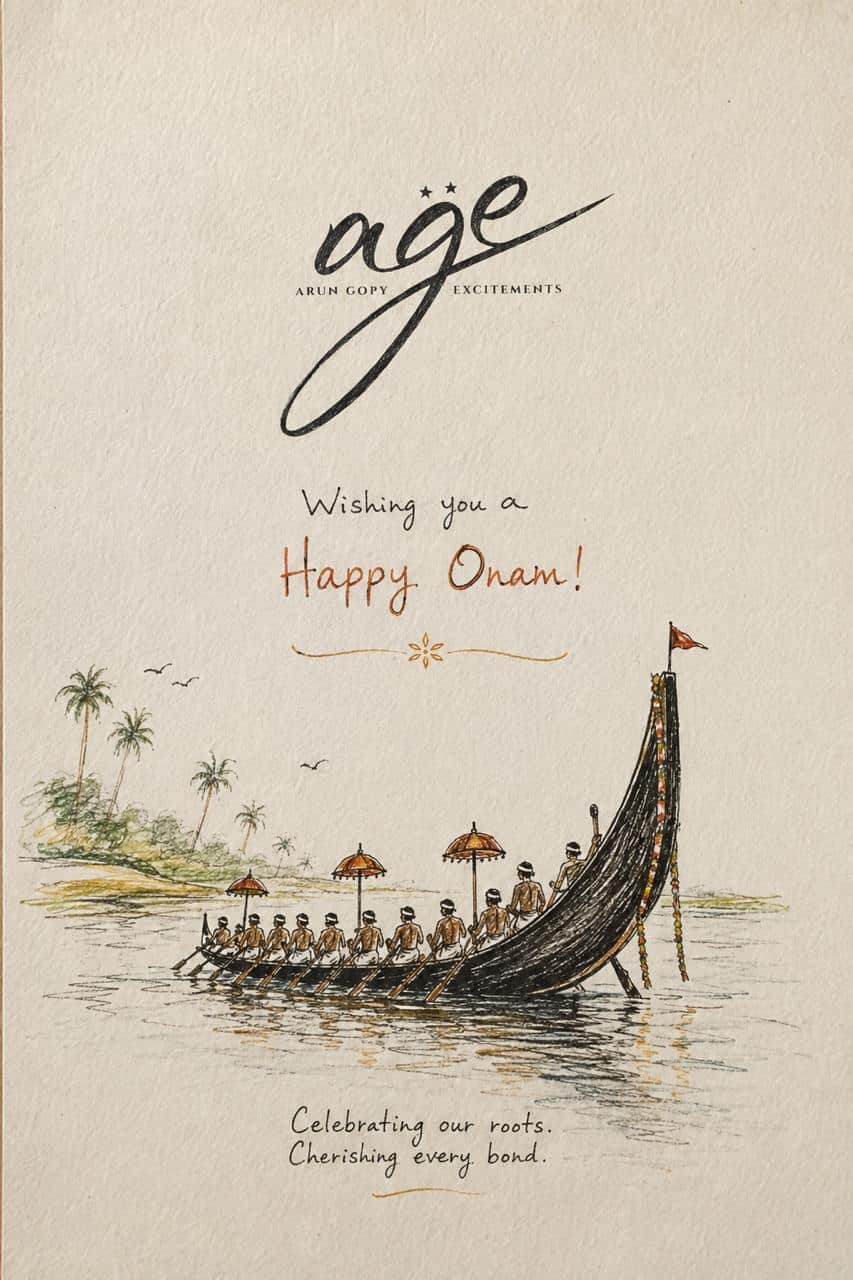 Onam 2026 wishes from Arun Gopy Excitements